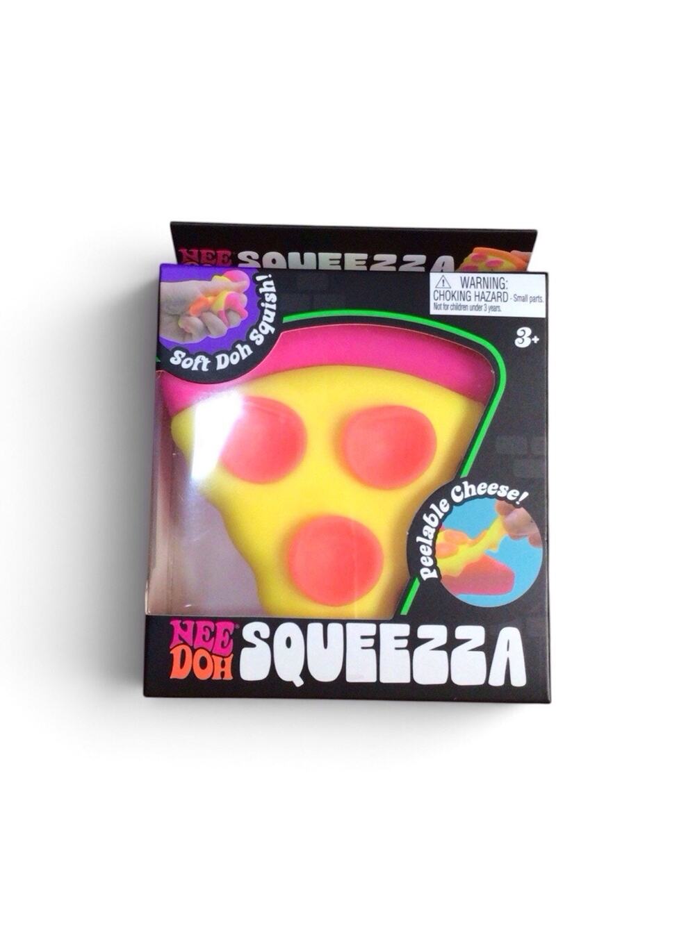 NeeDoh SQUEEZZA Pizza Slice Squishy Toy NEE DOH Squeeza Toy 100% AUTHENTIC - New